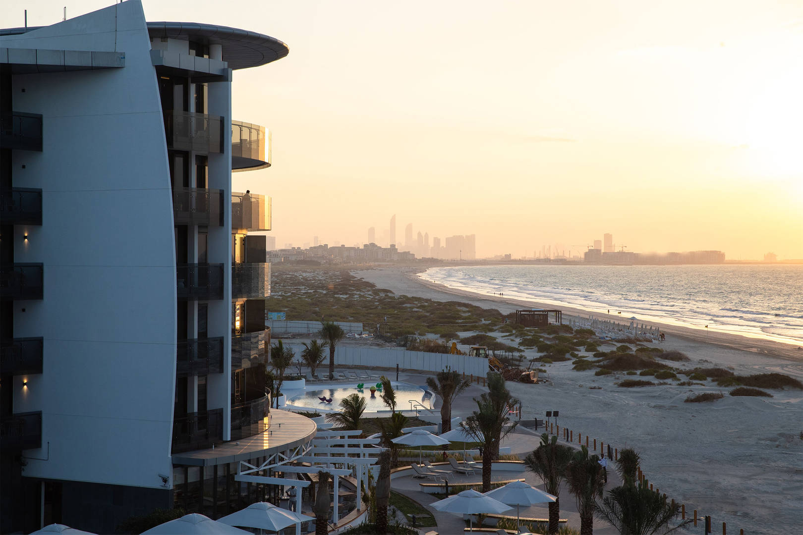 Beach view of Jumeirah at Saadiyat Island Resort