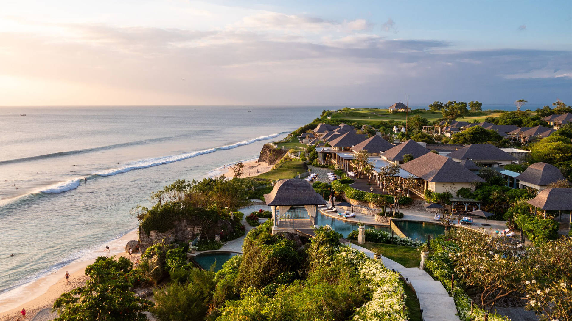 Aerial view of Jumeirah Bali in Indonesia