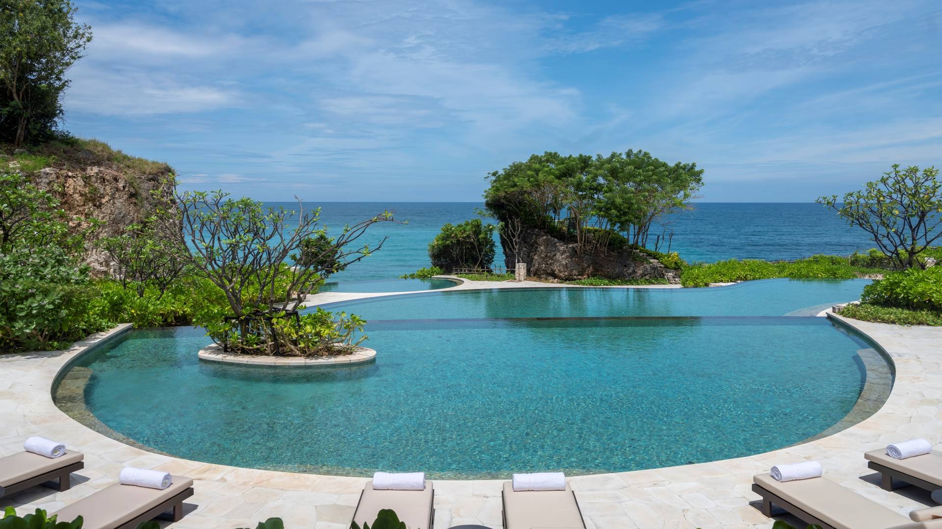 A swimming pool at Jumeirah Bali