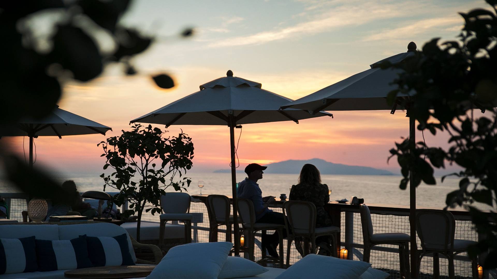 Sunset view from Jumeirah Capri Palace