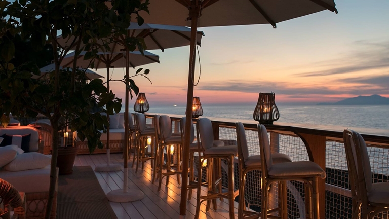 Il Riccio alfresco terrace in Capri