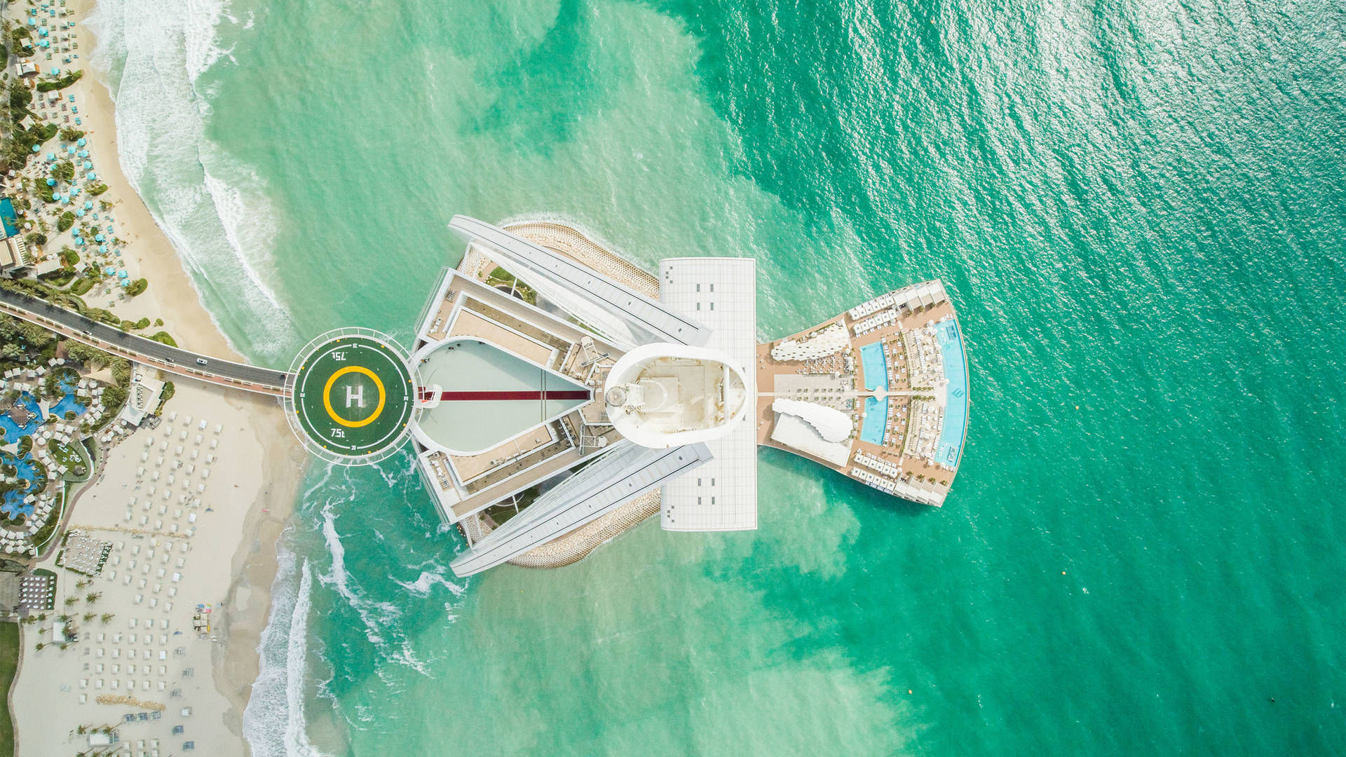 Burj Al Arab Jumeirah Aerial Drone