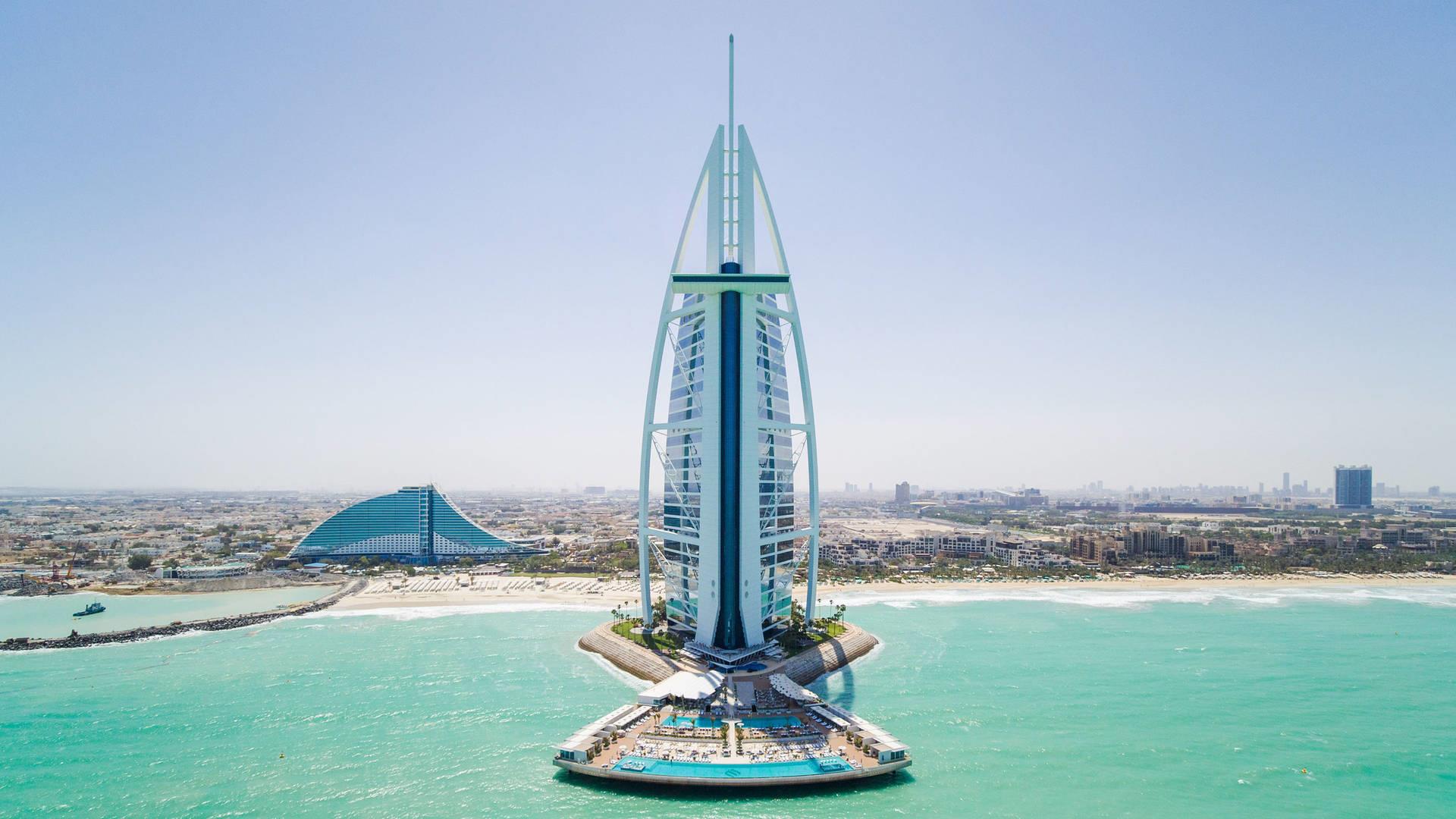 Burj Al Arab Terrace Aerial Drone