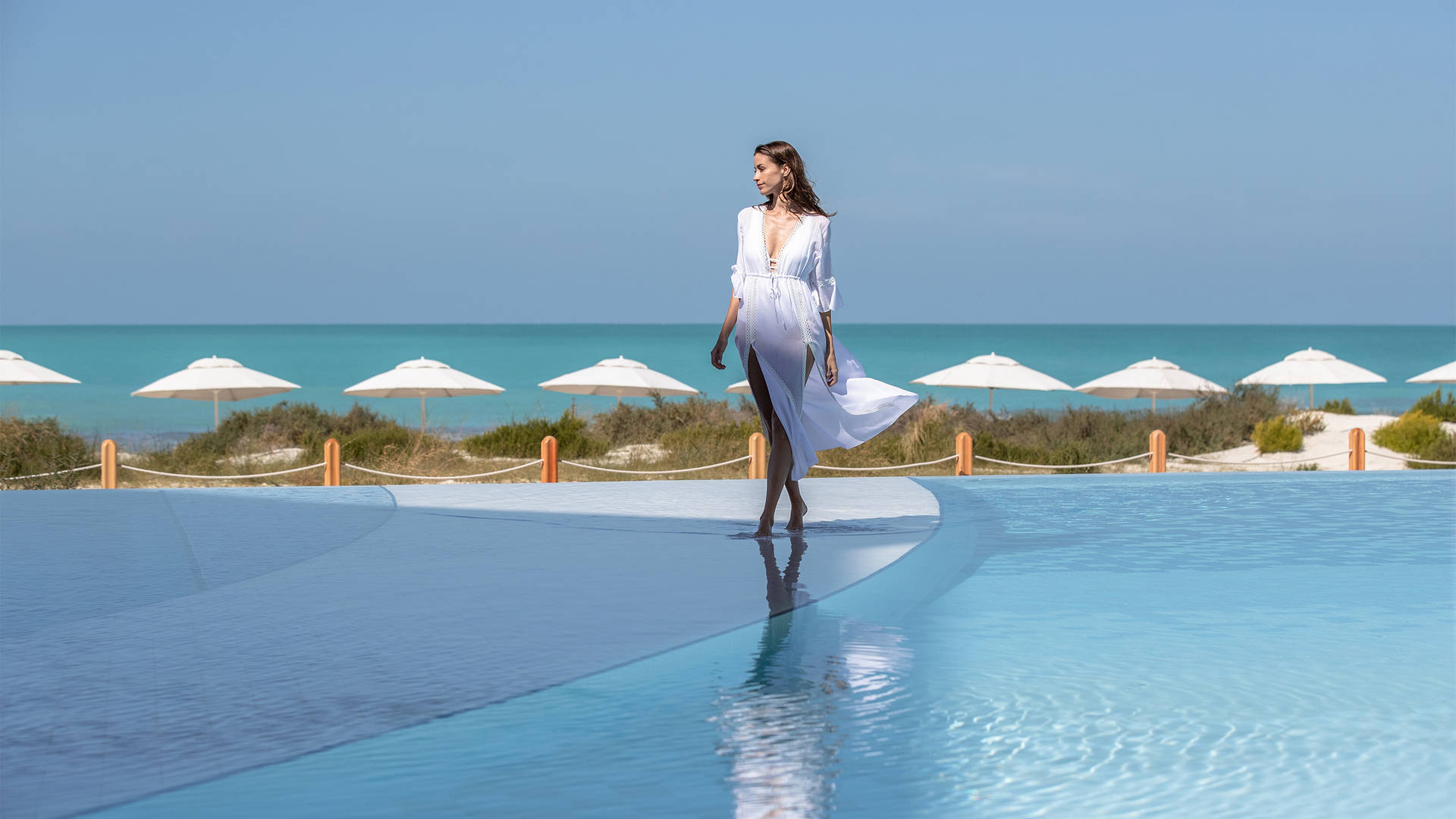 Infinity pool at Jumeirah at Saadiyat Island