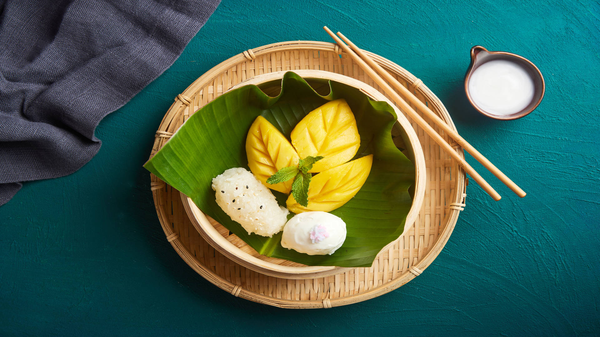 Mango sticky rice at Pai Thai