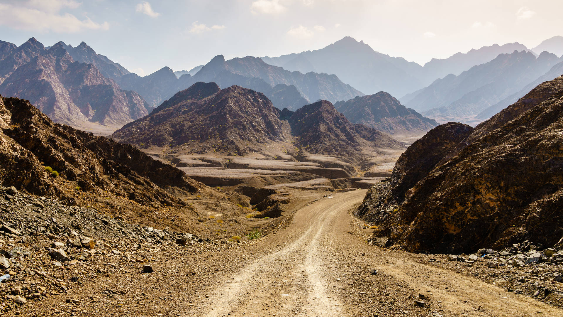 Hiking trail in hatta mountains jumeirah dubai istock