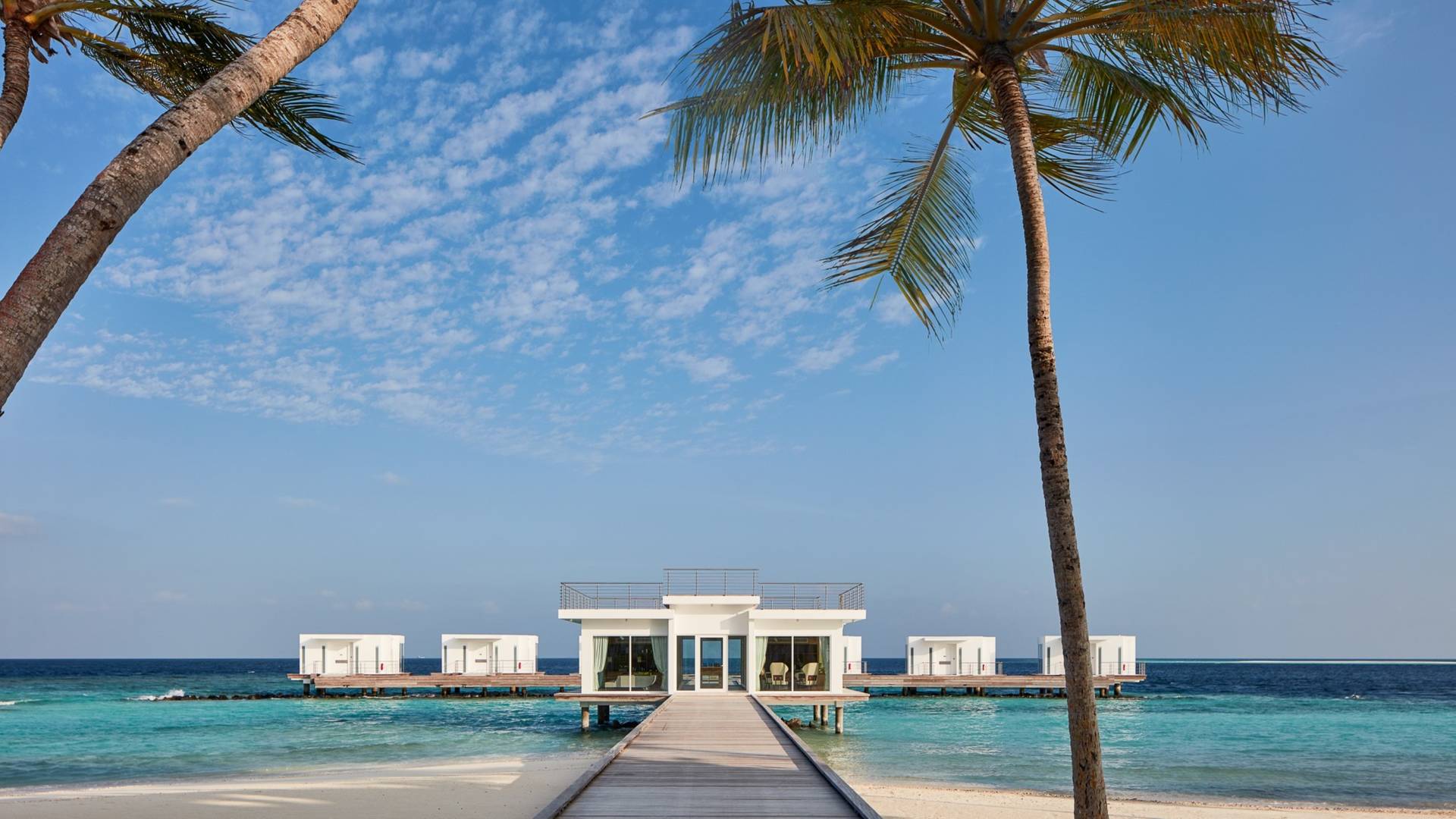 The entrance to the Talise Spa at Jumeirah Maldives