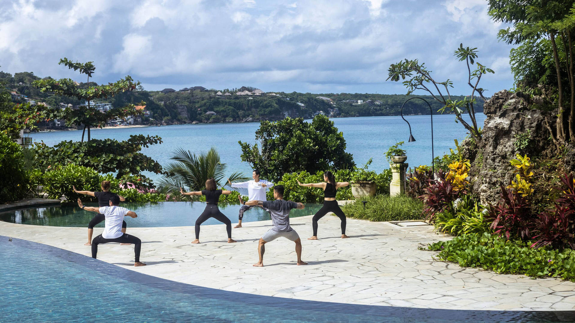 Sunrise meditation at Jumeirah Bali