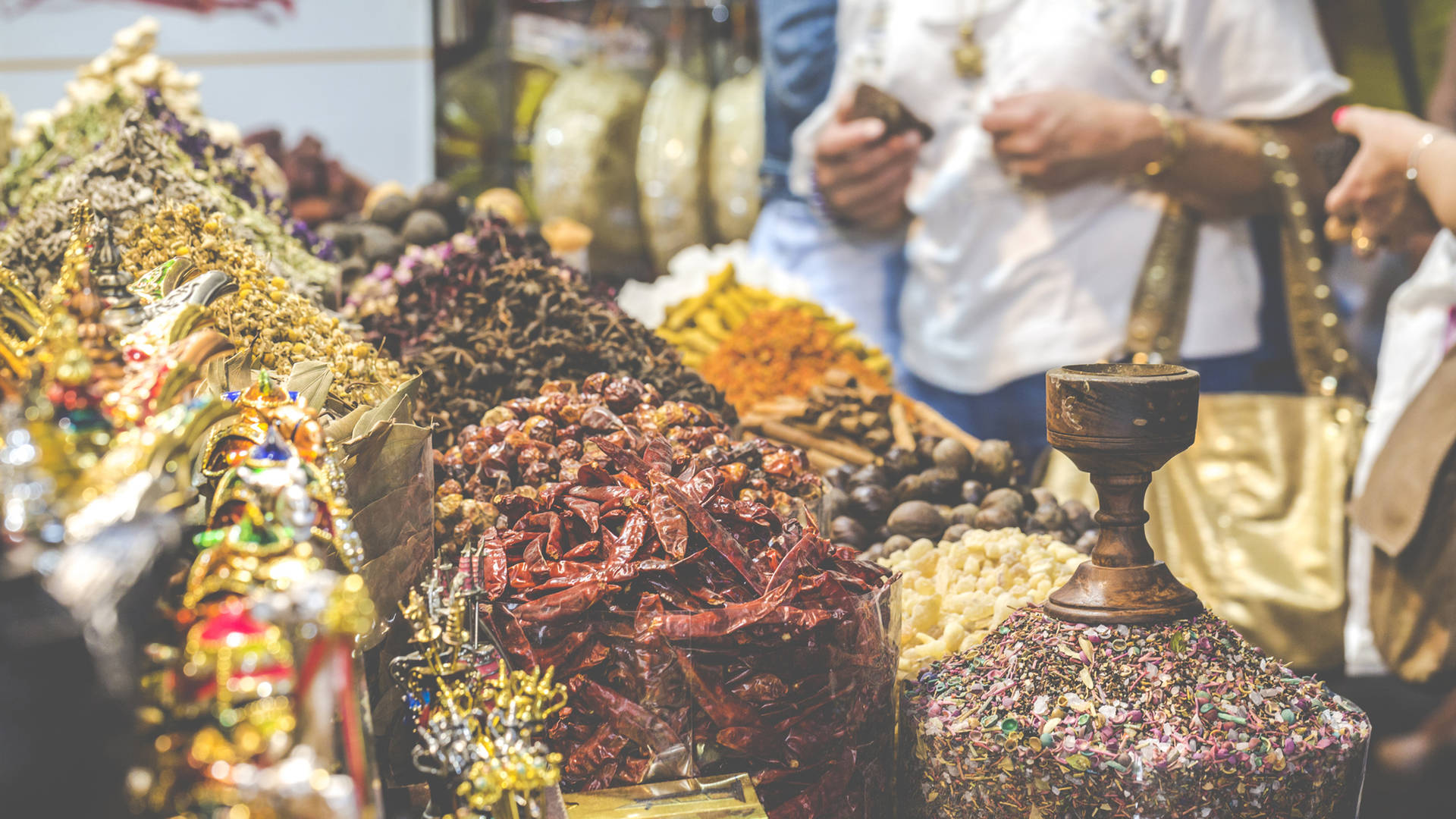 wares at Dubai souks