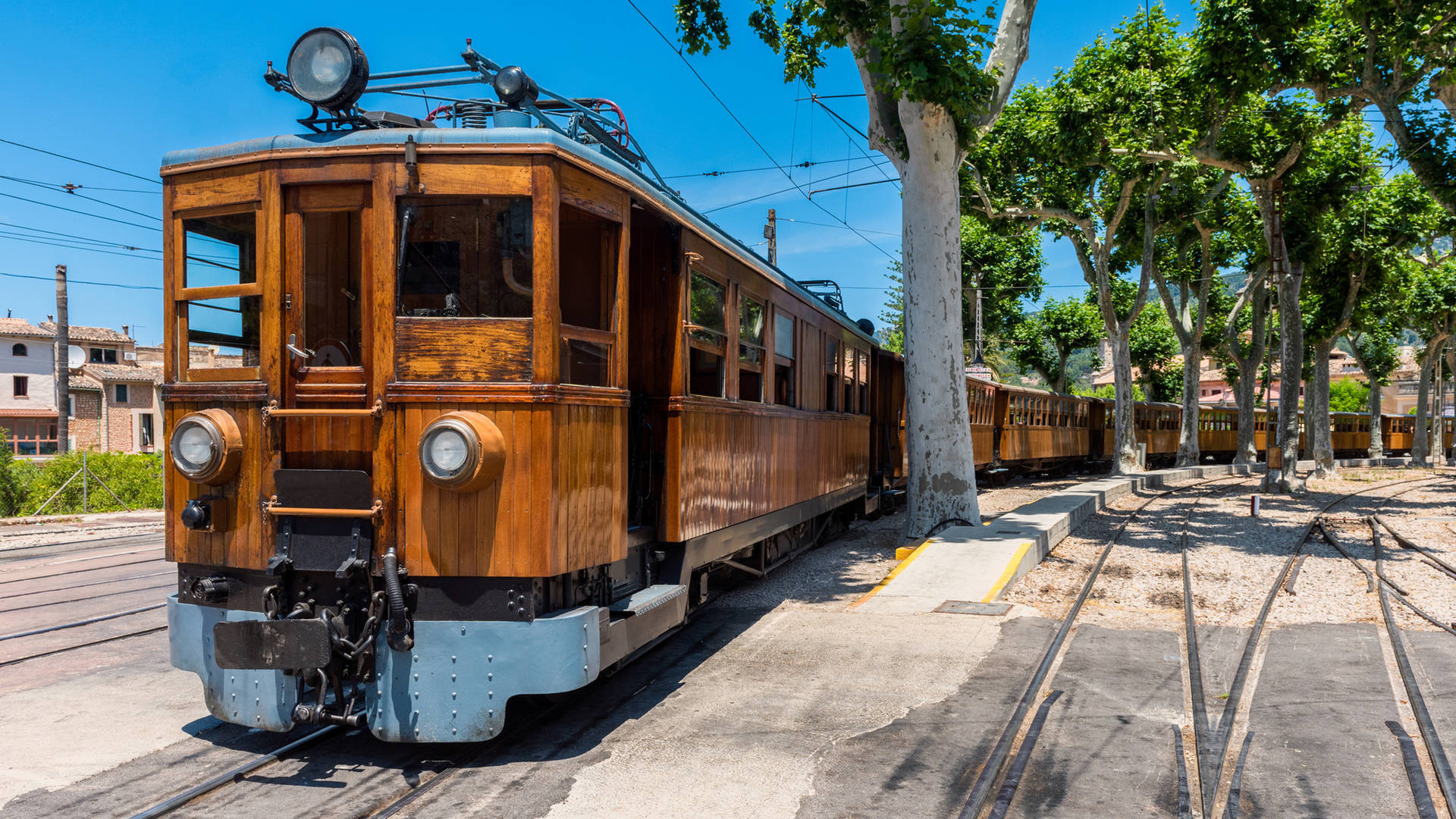 Old train in Soller, Mallorca