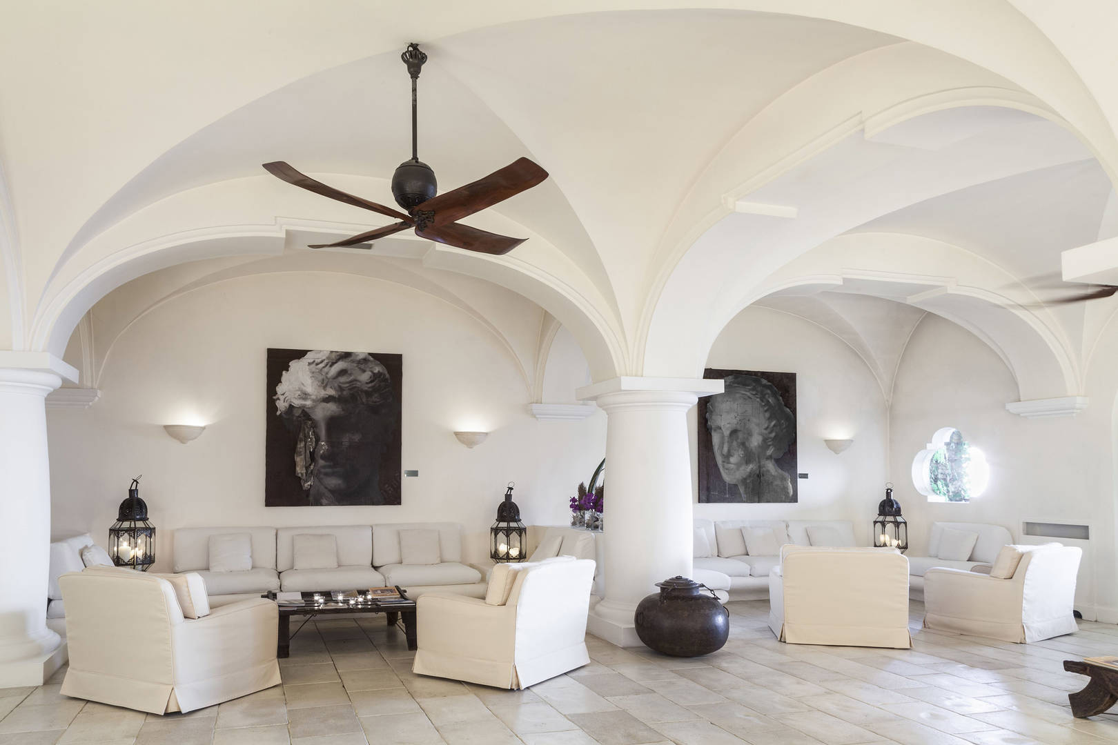 White interior of Capri Palace Jumeirah