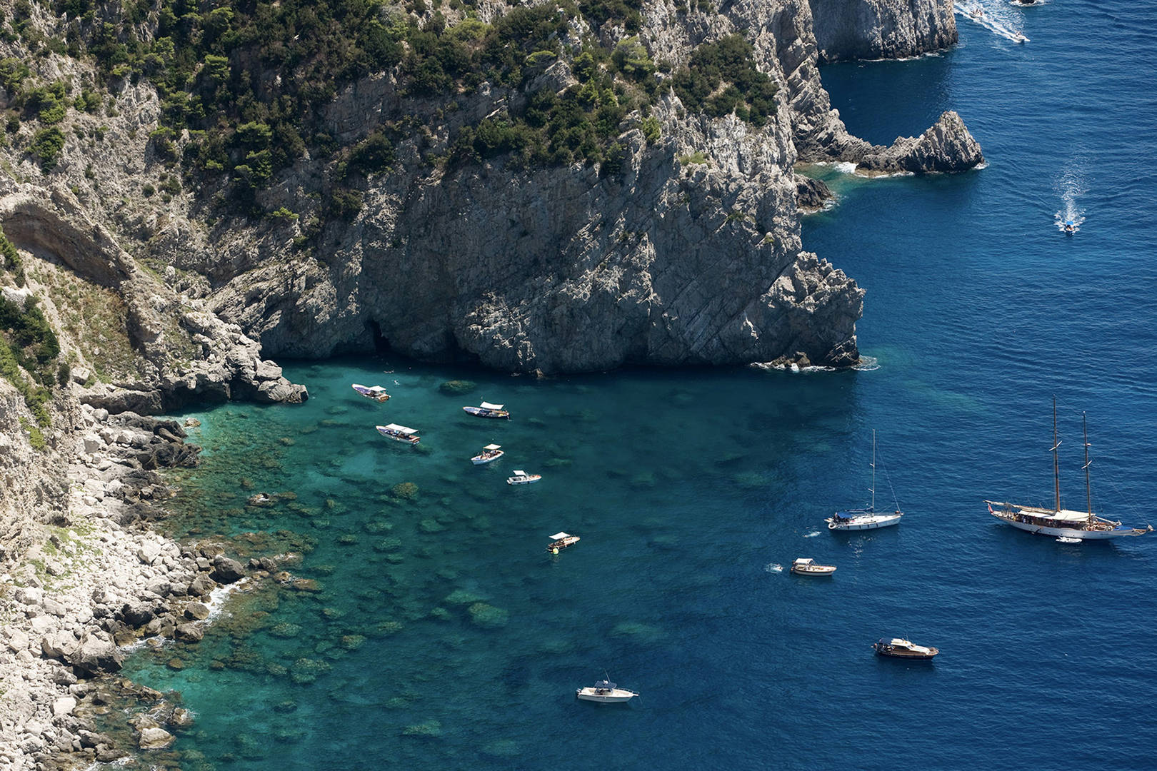 Capri's rugged coastline