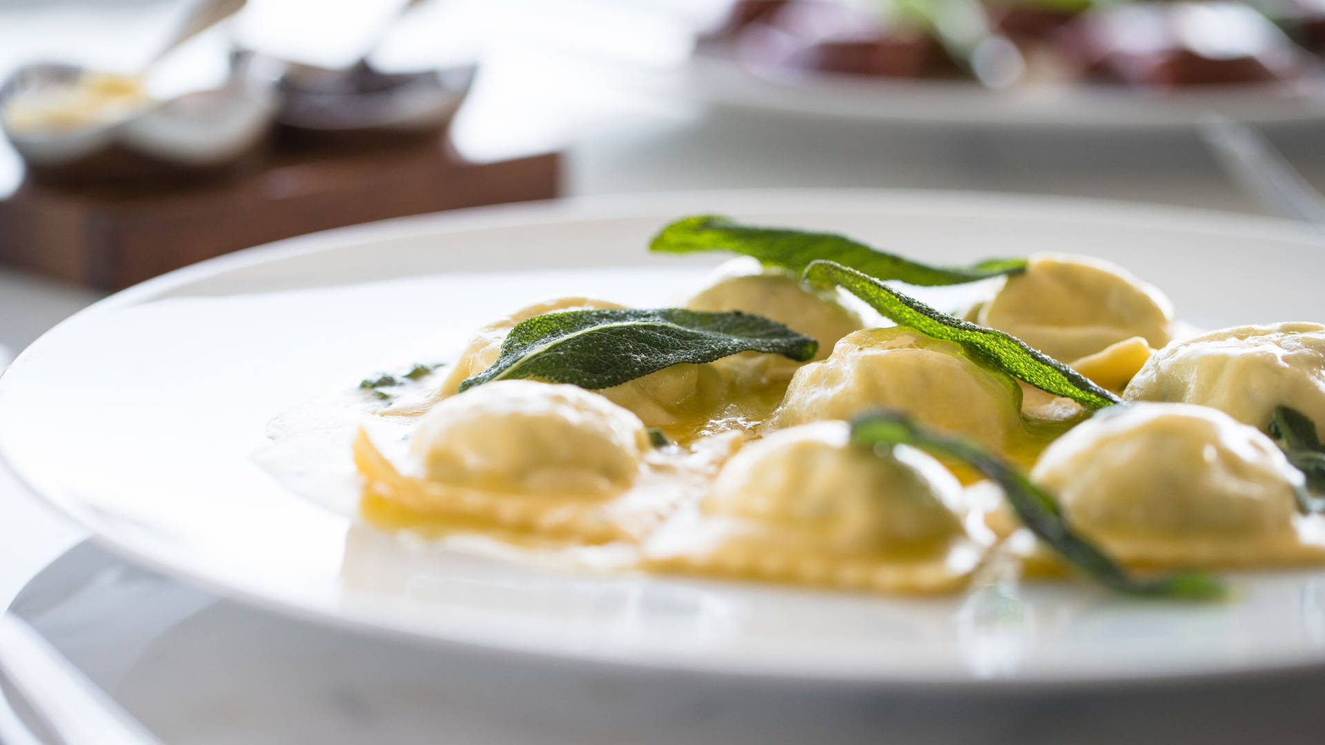 Beef cheek ravioli